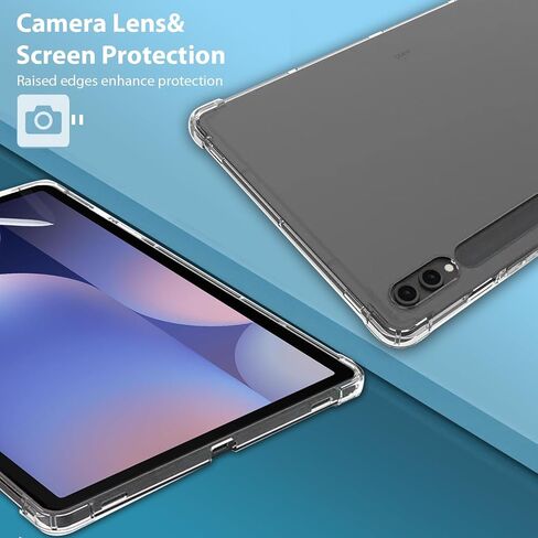 Case Compatible with Galaxy Tab S10 Plus, Ultra Slim Soft Transparent TPU Case Clear Back Cover Case Fits Samsung Galaxy Tab S10 Plus,Clear in Saudi Arabia