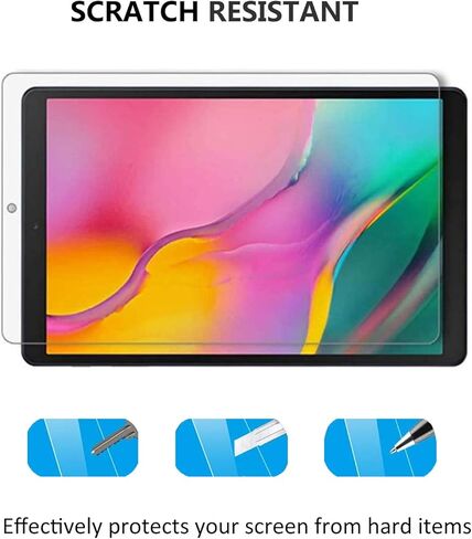 [2 Pack] Galaxy Tab A 10.1 Screen Protector,Tempered Glass for Samsung Galaxy Tab A 10.1-inch 2019 (SM-T510/T515) in Kuwait