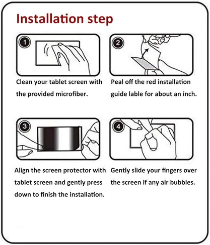 [2 Pack] Galaxy Tab A 10.1 Screen Protector,Tempered Glass for Samsung Galaxy Tab A 10.1-inch 2019 (SM-T510/T515) in Kuwait
