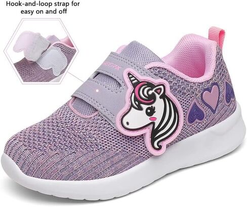 GEERX YUMI Toddler Girl Athletic Tennis Shoes Lightweight Breathable Comfortable Sport Walking Running Unicorn Sneakers (Toddler/Little Kid) in Kuwait
