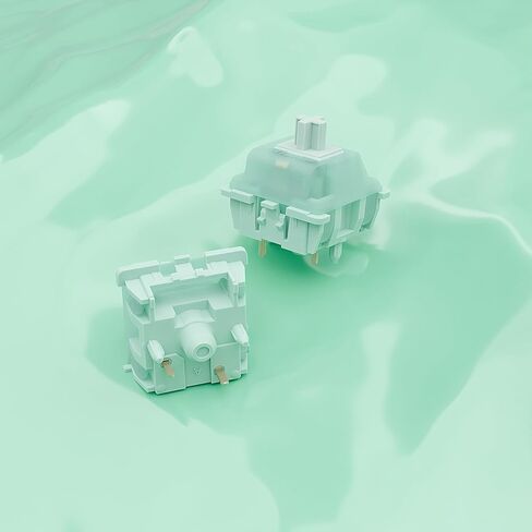 GATERON Jade Mint Switches,22mm Double Spring 55gf Pre-lubed 5 Pin Linear Keyboard Switches Compatible MX Mechanical Gaming Keyboard(36PCS) in Kuwait