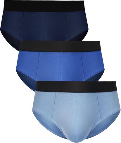Mens Underwear Tag-Free Cotton Stretch Briefs With Pouch 3 Pack in Saudi Arabia