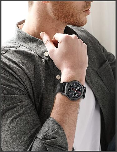 TiMOVO Band Compatible with Watch GT3 46mm/Galaxy Watch 46mm/Watch 3 45mm/Gear S3 Classic, 22mm Sports Silicone Replacement Watchband in Saudi Arabia