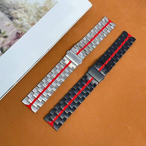 YEEJOK Vivoactive 5/3 Bands Metal for Men Women, 20mm Enameled Metal Watch Band Compatible for Garmin Venu/Venu Sq/Venu 2 Plus/Vivoactive 3 Music/Forerunner 645/245 Smartwatch in Kuwait