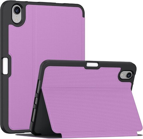 حافظة Soke لجهاز iPad Mini 7 A17 Pro 2024 & Mini 6 2021 8.3 بوصة، غطاء حامل رفيع ممتاز مقاوم للصدمات [الجيل الثاني من شحن قلم Apple + تنبيه/غفو تلقائي] لجهاز iPad Mini الجيل السابع/السادس، بنفسجي in Saudi Arabia