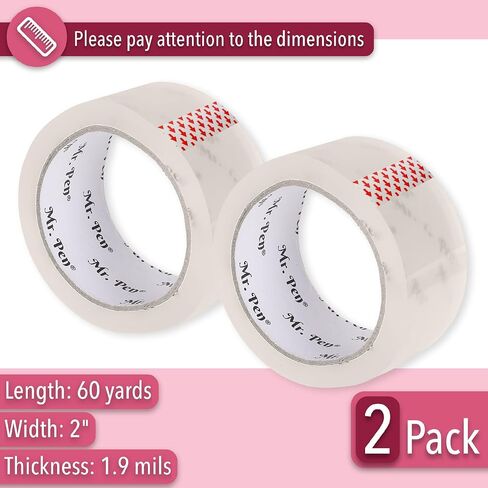 Mr. Pen- Packing Tape, 6 Pack, 1.88" Wide, 109 Yards, Shipping Tape, Packaging Tape, Clear Packing Tape, Moving Tape, Packing Tape for Moving Boxes, Packing Tape Refills, Packing Tape Heavy Duty in Saudi Arabia