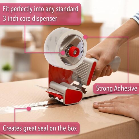 Mr. Pen- Packing Tape, 6 Pack, 1.88" Wide, 109 Yards, Shipping Tape, Packaging Tape, Clear Packing Tape, Moving Tape, Packing Tape for Moving Boxes, Packing Tape Refills, Packing Tape Heavy Duty in Saudi Arabia