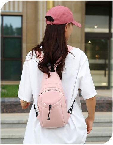 Waterproof Sling Backpack Crossbody Sling Bag for Women Men, Multipurpose Travel Hiking Adjustable Chest Bag Casual Daypack in Saudi Arabia
