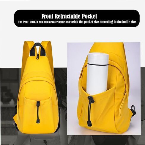 Waterproof Sling Backpack Crossbody Sling Bag for Women Men, Multipurpose Travel Hiking Adjustable Chest Bag Casual Daypack in Saudi Arabia