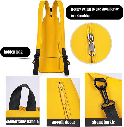 Waterproof Sling Backpack Crossbody Sling Bag for Women Men, Multipurpose Travel Hiking Adjustable Chest Bag Casual Daypack in Saudi Arabia