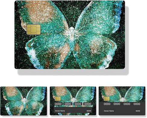 Credit Card Sticker Skin, 4pcs Debit Cards Decal Cover, Removable Adhesive Stickers for Driver License, Transportation Card, Key Card (Stone) in Saudi Arabia