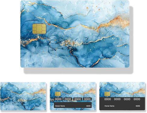 غلاف ملصق بطاقة الائتمان، 4 قطع غطاء لاصق لبطاقات الخصم، ملصقات لاصقة قابلة للإزالة لرخصة القيادة، بطاقة النقل، بطاقة المفتاح (حجري) in Kuwait