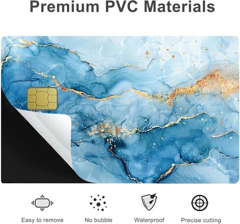 غلاف ملصق بطاقة الائتمان، 4 قطع غطاء لاصق لبطاقات الخصم، ملصقات لاصقة قابلة للإزالة لرخصة القيادة، بطاقة النقل، بطاقة المفتاح (حجري) in Kuwait