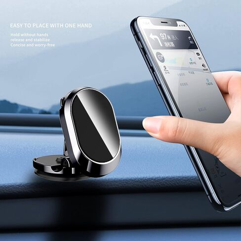 Magnetic car Folding 360 Degree Rotating Mobile Phone Holder Supports Various Types of Mobile Phones and can be Used in Two Combinations for Various Usage scenarios in Saudi Arabia
