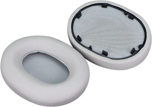 MOLGRIA WH-1000XM5 Ear Pads Cushion, Replacement Protein Leather Earpads for Sony WH1000XM5 Noise Canceling Over-Ear Headphones(Silver) in Kuwait