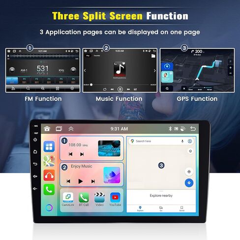 [4+64G] 8-Core Android 13 Car Stereo for Dodge Ram 1500 2500 3500 2013-2018(Manual AC) with Carplay&Android Auto,9 Inch Car Radio with Mirror Link Bluetooth FM/RDS WiFi GPS SWC Dual USB+Backup Camera in Saudi Arabia