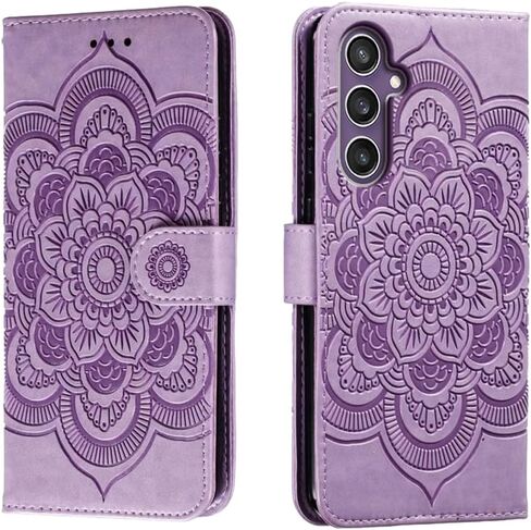 for Samsung Galaxy S24 + Plus (Not for S24) Case Wallet with Card Holder Kickstand Magnetic Soft Leather Flip Fold Case for Samsung S24+ Plus Cover (Purple) in Saudi Arabia