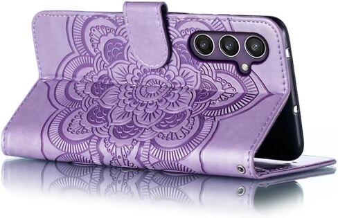 for Samsung Galaxy S24 + Plus (Not for S24) Case Wallet with Card Holder Kickstand Magnetic Soft Leather Flip Fold Case for Samsung S24+ Plus Cover (Purple) in Saudi Arabia