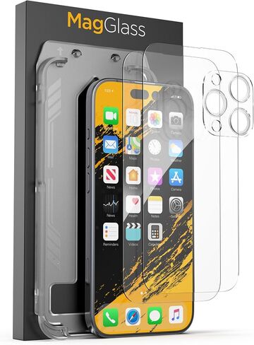 واقي شاشة غير لامع من magglass Original® - متوافق مع iPhone 15 Pro، زجاج مقسى مضاد للوهج (مقاوم للزيت/بصمات الأصابع/التلطخ) متضمن in Kuwait