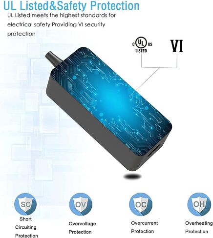 Superer AC Charger Fit for Toshiba Satellite L675 L675D L675D-S7052 L675D-S7104 L675-S7048 Laptop Adapter Power Supply Cord in Saudi Arabia
