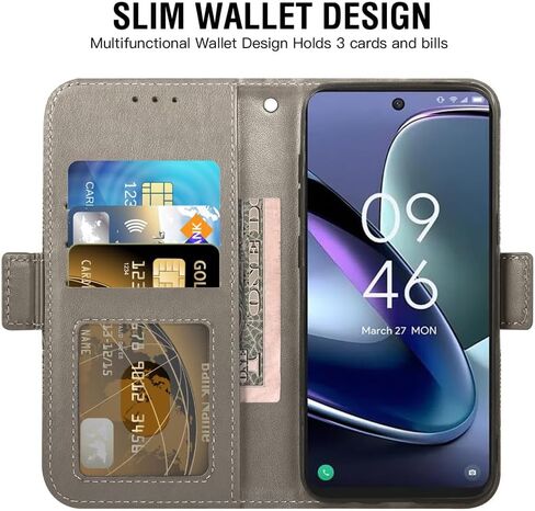 Asuwish Phone Case for TCL 50 XL 5G Wallet Cover with Tempered Glass Screen Protector and Leather Flip Credit Card Holder Stand Flower Folio Purse Cell Accessories TCL50XL 50XL T702W Women Men Purple in Saudi Arabia