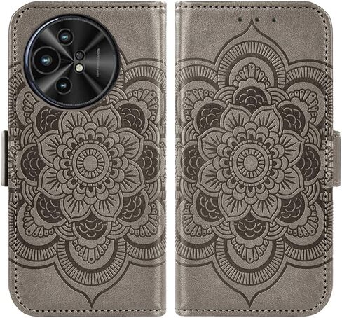 Asuwish Phone Case for TCL 50 XL 5G Wallet Cover with Tempered Glass Screen Protector and Leather Flip Credit Card Holder Stand Flower Folio Purse Cell Accessories TCL50XL 50XL T702W Women Men Purple in Saudi Arabia