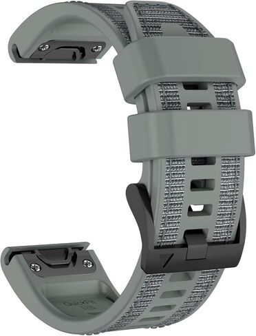 سوار ساعة OVERSTEP QuickFit 22 مم متوافق مع Garmin Fenix ​​E/Fenix ​​8 AMOLED - 47 مم/ Fenix ​​7/ Fenix ​​6/ Fenix ​​5 حزام سيليكون رياضي لساعة Forerunner 935/945/ 955/965 الذكية in Kuwait