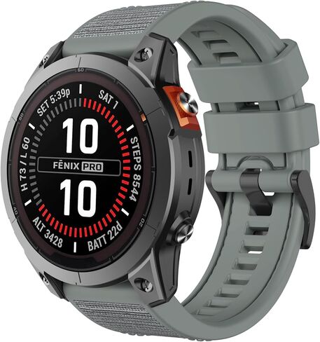 سوار ساعة OVERSTEP QuickFit 22 مم متوافق مع Garmin Fenix ​​E/Fenix ​​8 AMOLED - 47 مم/ Fenix ​​7/ Fenix ​​6/ Fenix ​​5 حزام سيليكون رياضي لساعة Forerunner 935/945/ 955/965 الذكية in Kuwait