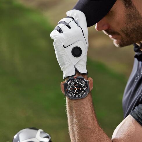 سوار TRUMiRR لساعة Galaxy Watch Ultra 47 مم للرجال، حزام ساعة جلدي بنقرة واحدة بدون فجوة لساعة Samsung Galaxy Watch Ultra 47 مم (2024) in Kuwait