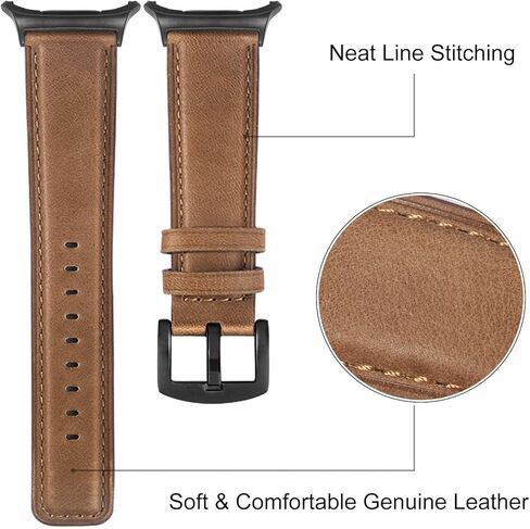 سوار TRUMiRR لساعة Galaxy Watch Ultra 47 مم للرجال، حزام ساعة جلدي بنقرة واحدة بدون فجوة لساعة Samsung Galaxy Watch Ultra 47 مم (2024) in Kuwait