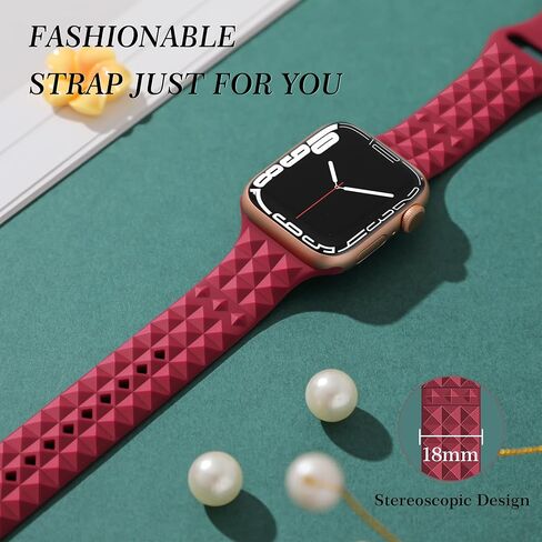 3 Pack Designer Straps Compatible With Apple Watch Band 38mm 40mm 41mm 42mm 44mm 45mm 46mm 49mm, Soft Silicone Band Compatible With iWatch Apple Watch Ultra 2/Series 10 9 8 7 6 5 4 3 2 1/SE/Ultra in Saudi Arabia