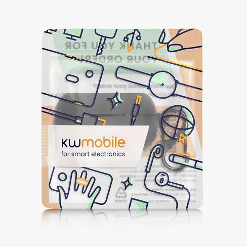 kwmobile Silicone Cover Compatible with JBL Live Flex 3 / Live Buds 3 / Live Beam 3 - Case Cover Stick-On Skin with Clip - Black in Saudi Arabia