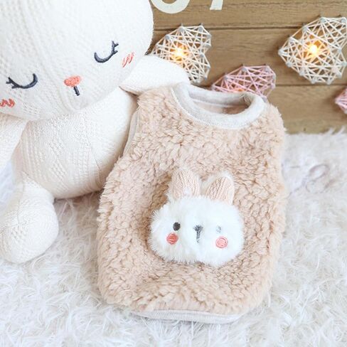 FLAdorepet 3 Packs Teacup Dog Cat XXS Clothes for Chihuahua Yorkie,Winter Warm Fleece Puppy Pet Clothes Sweater Shirt Vest for Mini Newborn Extra Small Dogs (3 Packs, XXS(Pet 1-2LBS)) in Saudi Arabia