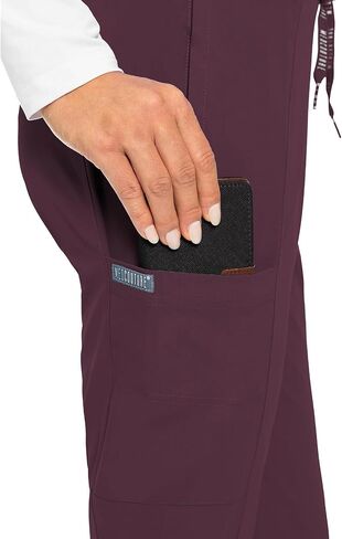 Med Couture Scrub Jogger Pants for Women, Seamed Bottoms with 4 Spacious Pockets MC8721 in Saudi Arabia
