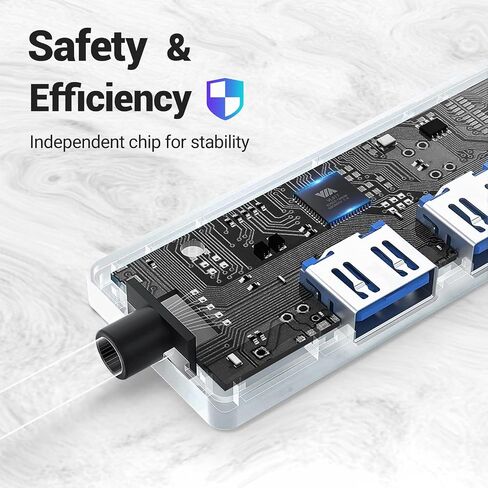 USB Hub, oditton 4 in 1 USB 3.0 Hub 5Gbps with USB C Port, Portable USB Splitter Adapter for Mac, iMac Pro, Mac Mini/Pro, Surface Pro, Dell, HP and More in Saudi Arabia