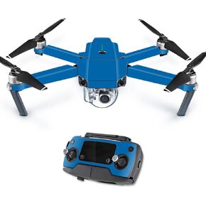 MightySkins Skin Compatible with DJI Mavic Pro Quadcopter Drone - Solid Blue | Protective, Durable, and Unique Vinyl Decal wrap Cover | Easy to Apply, Remove, and Change Styles | Made in The USA
