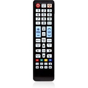 Replacement Remote Control Universal for All Samsung LCD LED HD Plasma TV AA59-00785A AA59-00601A AA59-00600A BN59-01267A BN59-01177A PN51E450A1FXZA UN32EH5000FXZA UN32J4000AFXZA UN49M5300AFXZA