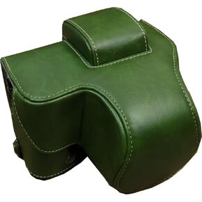 X-S20 Case, Handmade PU Leather FullBody Camera Case Bag Cover for Fujifilm X-S20 XS20 with 15-45mm 35mm lens Bottom Opening Version + Neck Strap + Mini Storage Bag (Coffee)