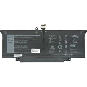 JHT2H Battery 52Wh 6500mAh 4-Cell 7.6V Compatible with Dell Latitude 7310 7410 / Latitude 7410 Chromebook Enterprise Series Y7HR3 35J09 4V5X2 HRGYV WY9MP XMV7T 009YYF