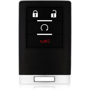 Car Key Fob Remote Keyless Entry Control OUC6000066 315MHz 4 Button Replacement for 2007-2014 Cadillac Escalade ESV EXT
