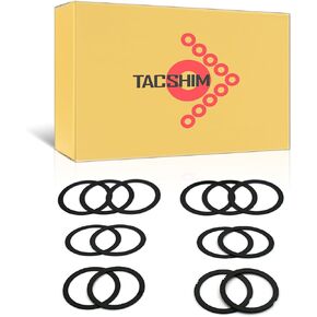 Black Small OD 1/2x28 1/2x36 Barrel Shim Kit for 9mm (14 Pack)