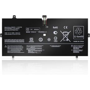 L14L4P24 L14M4P24 Laptop Battery for Lenovo Yoga 900 900-13ISK 900-131SK 900-IFI 900-ISE Yoga 3 Pro 4 Pro 900 900-13ISK 80MK 80SD 900-13ISK2 80UE Series 5B10H43261 (7.6V 66Wh/8400mAh 4-Cells)
