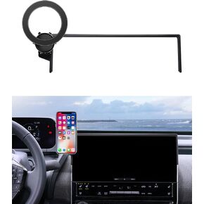 MaserWeller Car Phone Holder for Toyota BZ4X 2023 2024 Accessories 12.3-Inch Screen Fixed Clip, 360° Rotation Phone Mount Compatible with MagSafe, Cell Phone Holder That Does Not Affect Air Vent