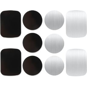 Bewudy 10 Self-Adhesive Metal Plates, Adhesive Thin Metal Plates (Compatible with Magnetic Mounts), Metal Plates for Cars Metal Plates for Phones, Metal Plates for Phone Case