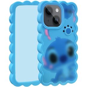 Cellular Phone Case for iPhone 12/12 Pro, Blue Dazui 3D Cartoon Soft Silicone Animal Anime Protector, Full Protective Cover