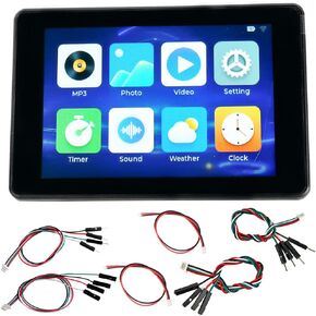 3.5" inch ESP32-S3 IPS Display Capacitive Touchscreen JC3248W535C ESP32-S3-WROOM-1 TFT LCD Module 320x480 AXS15231B Support Play Music Video Image Clock Weather