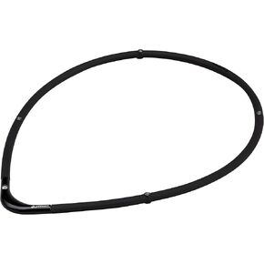 Phiten (phiten) Necklace RAKUWA Magnetic Titanium Necklace S- || Black × Black 55cm