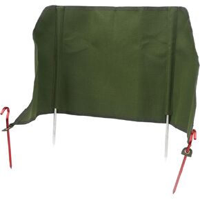 Outdoor Stove Windscreen, Folding Windshield Camping Windbreak with Support Rods for Picnic Cooking BBQ