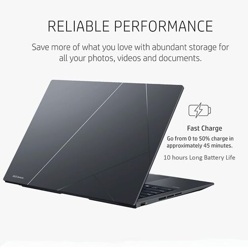 ASUS Zenbook 14" OLED 3K(2880 X 1800) Touch Slim Laptop, Intel EVO 14Cores i9-13900H, Intel Iris Xe Graphics, 2X Thunderbolt4, 100% DCI-P3, 500nits, w/HDMI (16GB LPDDR5 RAM | 1TB PCIe SSD) in Saudi Arabia