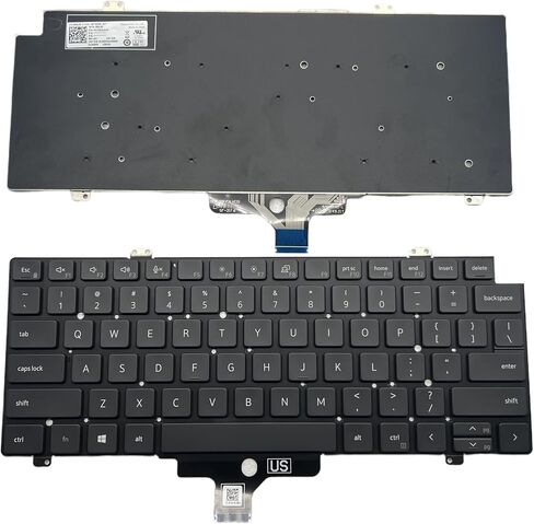 Keyboard for DELL Latitude 7420 7410 5420 Computer 08MJ5F PK1330S2A0 DLM20F63US6698 DLM20F6 No Backlight Black(7410 No Backlight) in Kuwait